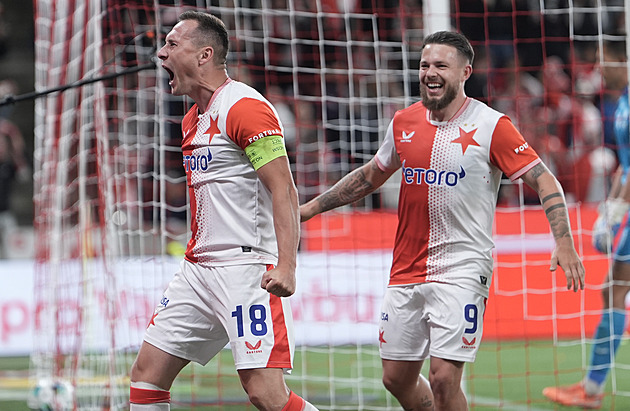 ONLINE: Slavia - Pardubice 2:1, obrat gólem Bořila, v závěru vidí červenou Tanko