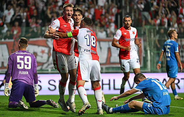 Ml. Boleslav - Slavia 1:3, hosty přibrzdila opakovaná penalta, rozhodl Chaloupek