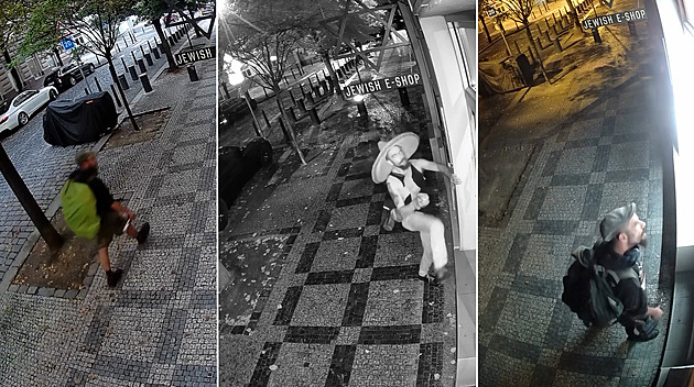 VIDEO: Židovský obchod byl terčem třikrát. Muž se maskoval bekovkou i sombrerem