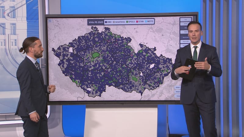 Unikátní MAPA: Výsledky voleb v Česku obec po obci. Jak volili vaši sousedé
