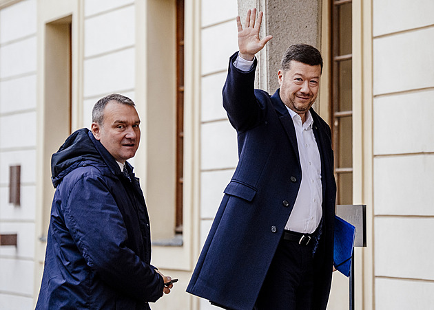 ONLINE: Okamura řekl prezidentovi Pavlovi, že SPD chce zastoupení ve vládě