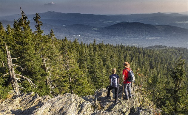 Nádherný výlet na Šumavě. Na Velký Sokolí kámen zatím Češi nechodí