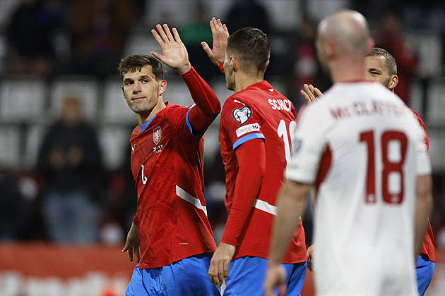 Česko - Gibraltar 6:0, šest střelců na závěr kvalifikace, třetí nejvyšší výhra fotbalistů