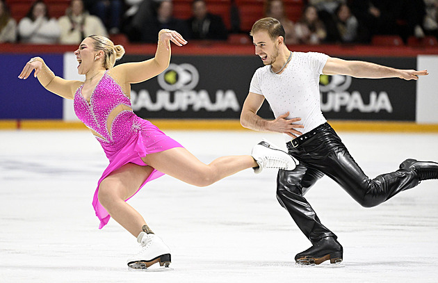 Krasobruslaři Taschlerovi jsou na Finské trofeji šestí po rytmickém tanci