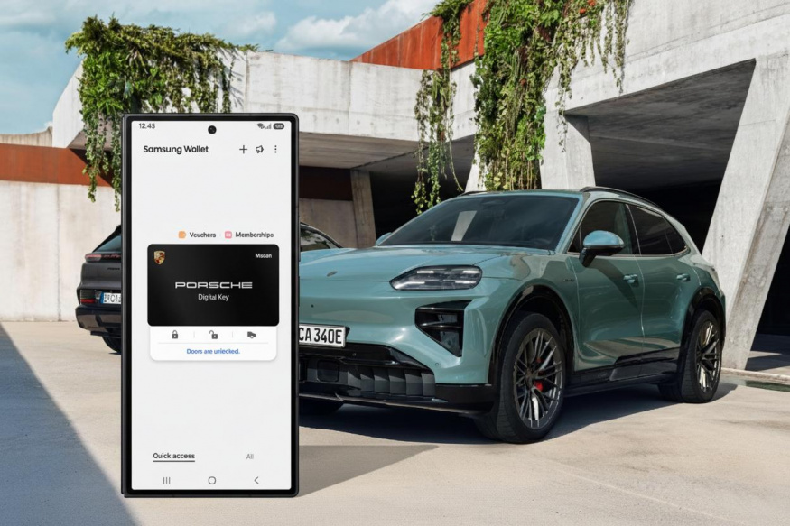 S telefony Samsung nově odemknete i vozy značky Porsche